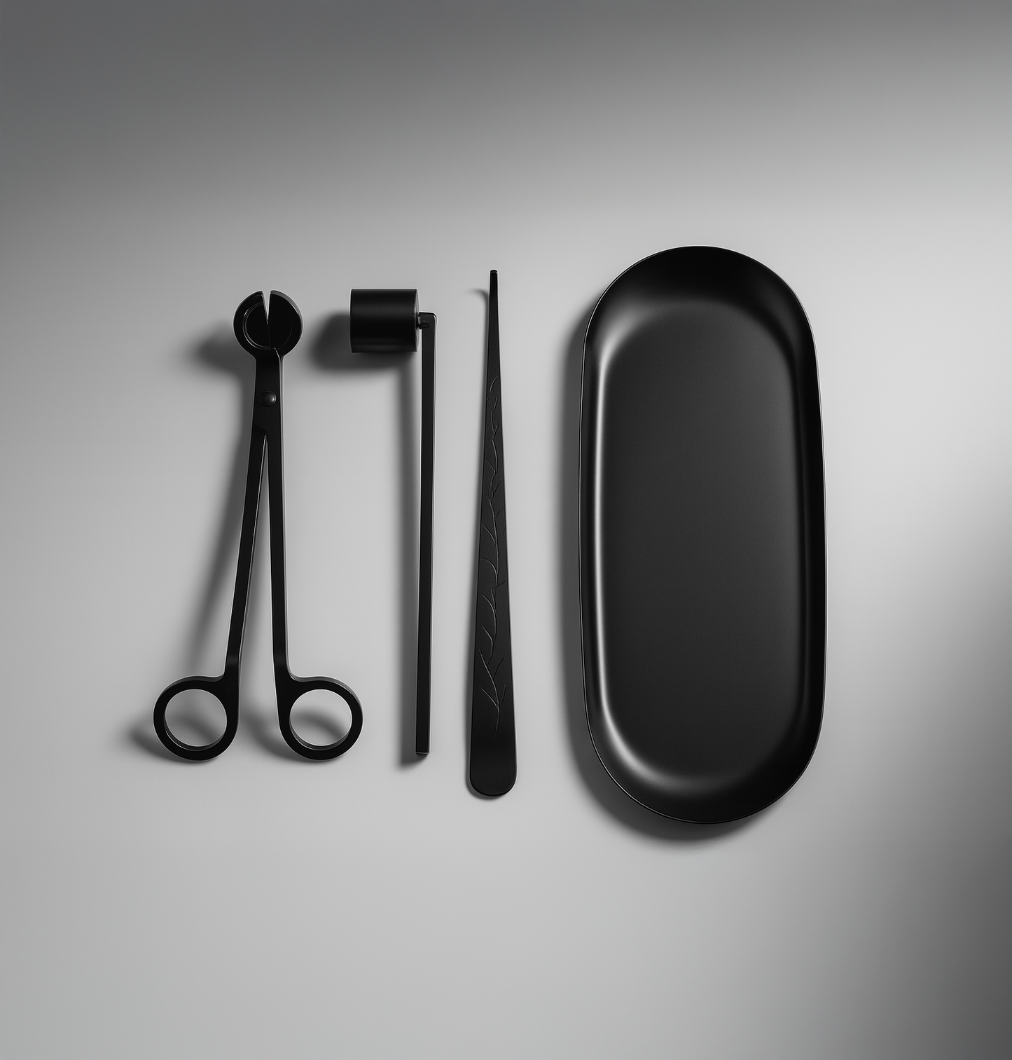 CANDLE CARE TRIO & STEEL TRAY