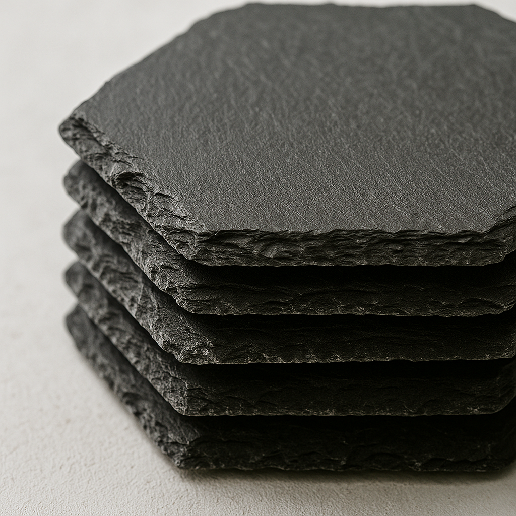 SLATE CANDLE COASTERS