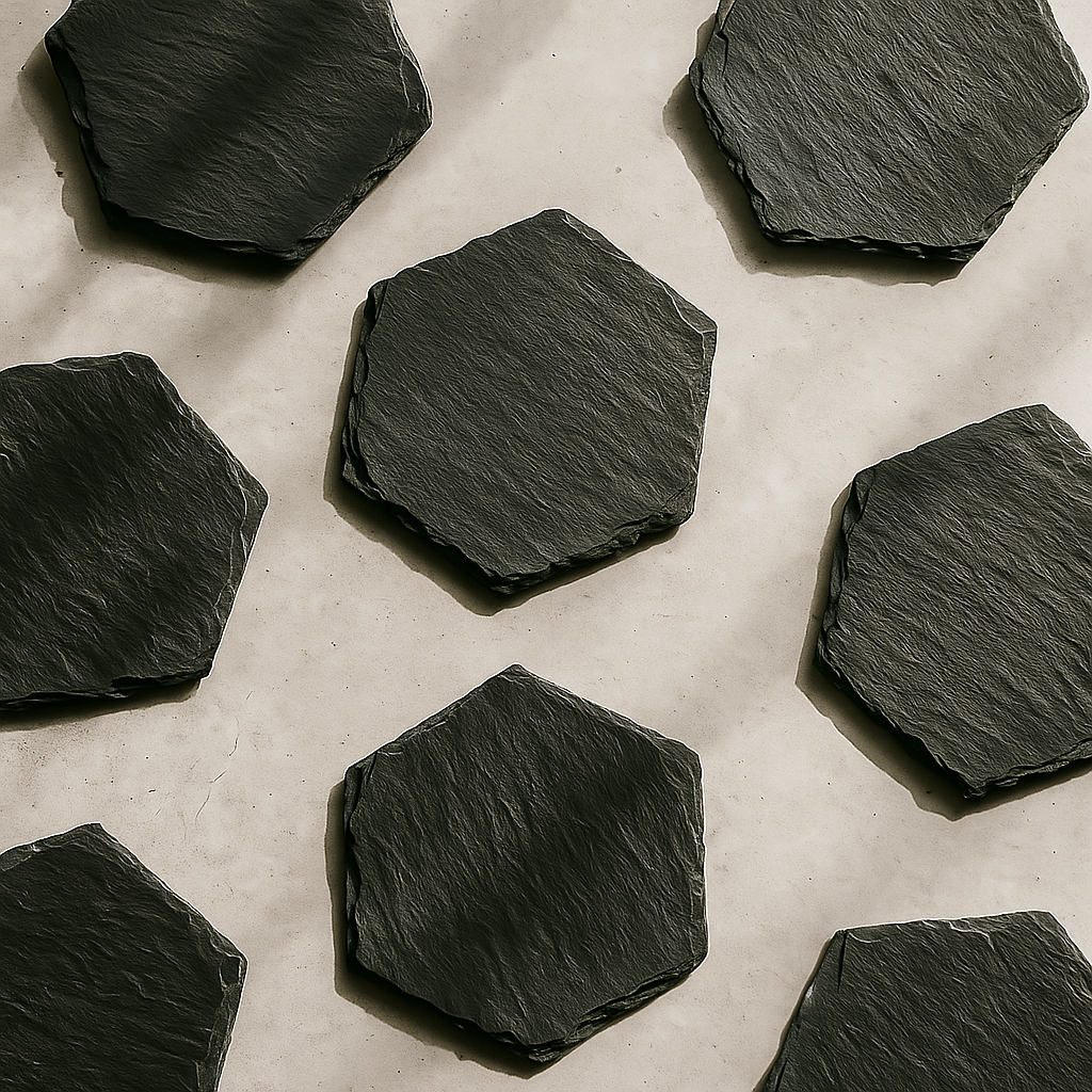 SLATE CANDLE COASTERS